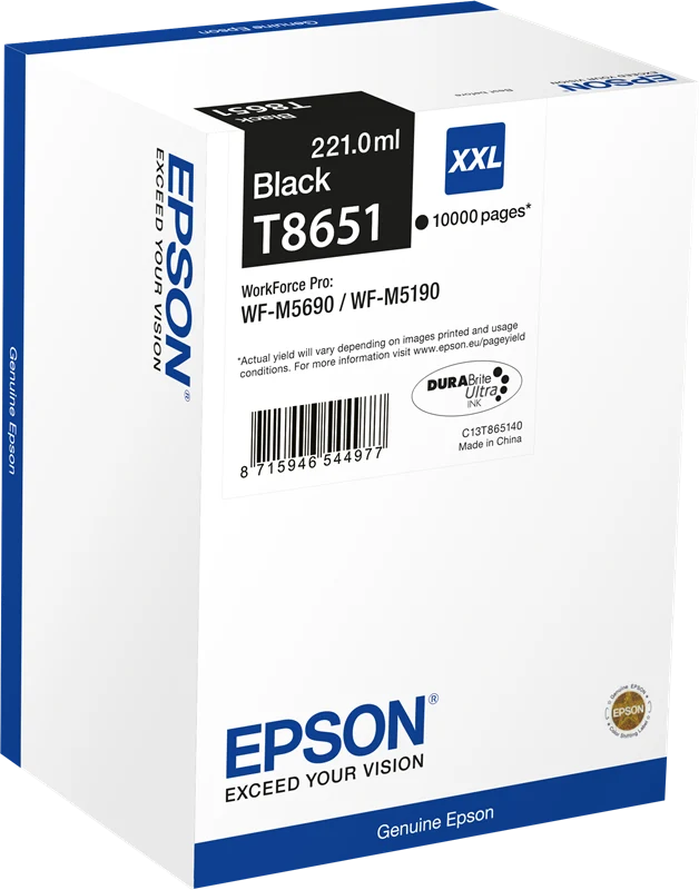 Epson T8651 XXL Schwarz Druckerpatrone C13T865140
