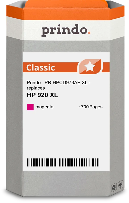 Prindo Classic XL Druckerpatrone kompatibel mit HP 920 XL Magenta