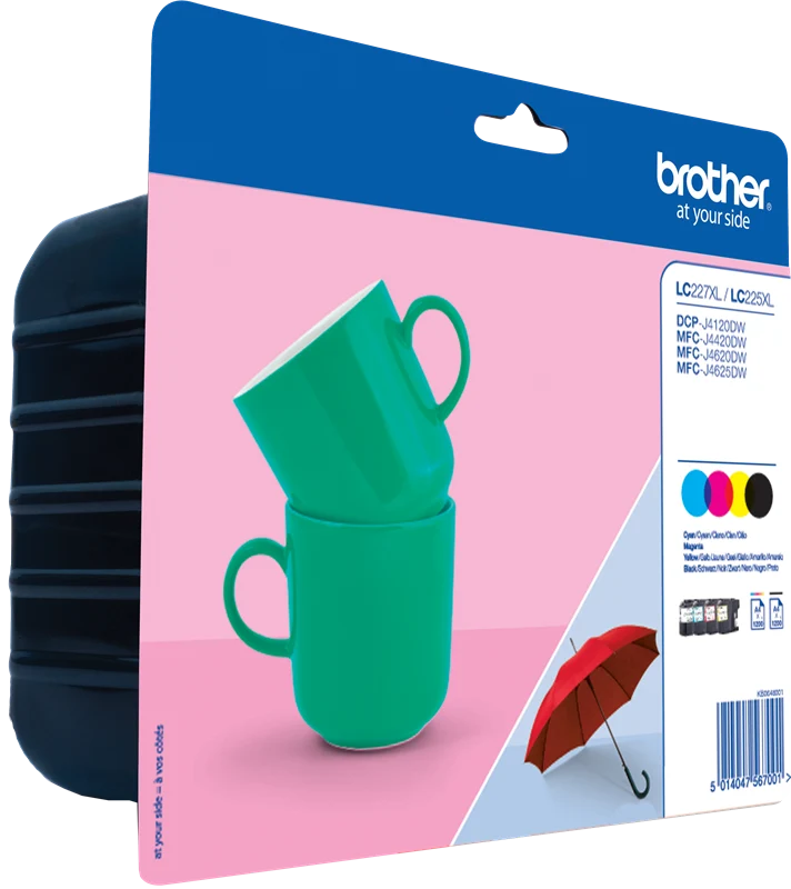 Brother LC-227XL+LC-225XL Multipack Schwarz/Cyan/Magenta/Gelb