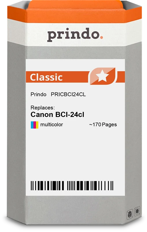 Prindo Classic Druckerpatrone kompatibel mit Canon BCI-24cl mehrere Farben