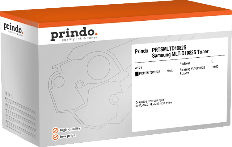 Prindo Classic Toner kompatibel mit Samsung MLT-D1082S Schwarz