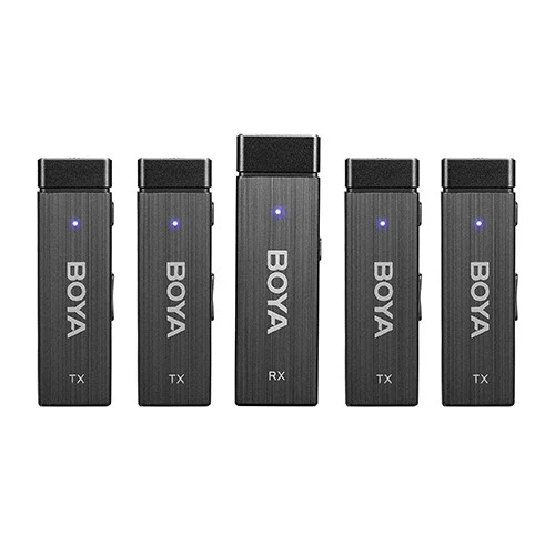 Boya Drahtloses Mikrofon 1 RX-4TX TRRS-TRS