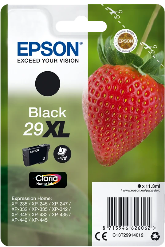 Epson 29 XL Schwarz Druckerpatrone C13T29914012