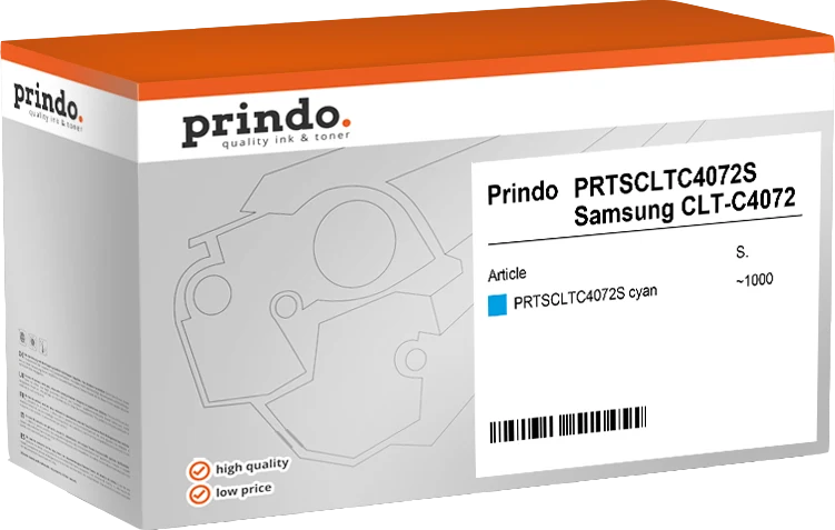 Prindo Classic Toner kompatibel mit Samsung CLT-C4072S Cyan