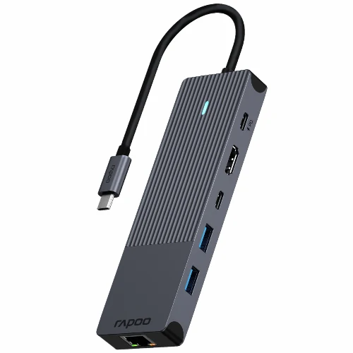 Rapoo USB-C Adapter mit mehreren Anschlüssen, 6-in-1