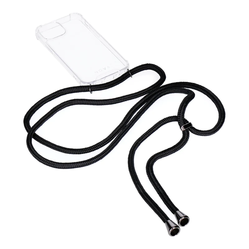 NOVA Neck Case für Apple iPhone 13 mini transparent/schwarz
