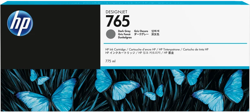 HP 765 dunkelgrau Druckerpatrone F9J54A