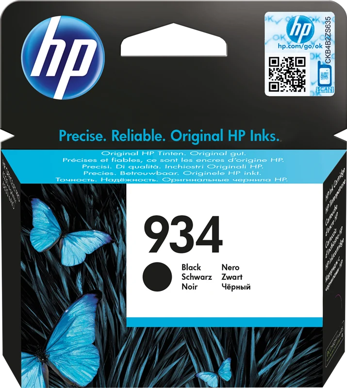 HP 934 Schwarz Druckerpatrone C2P19AE