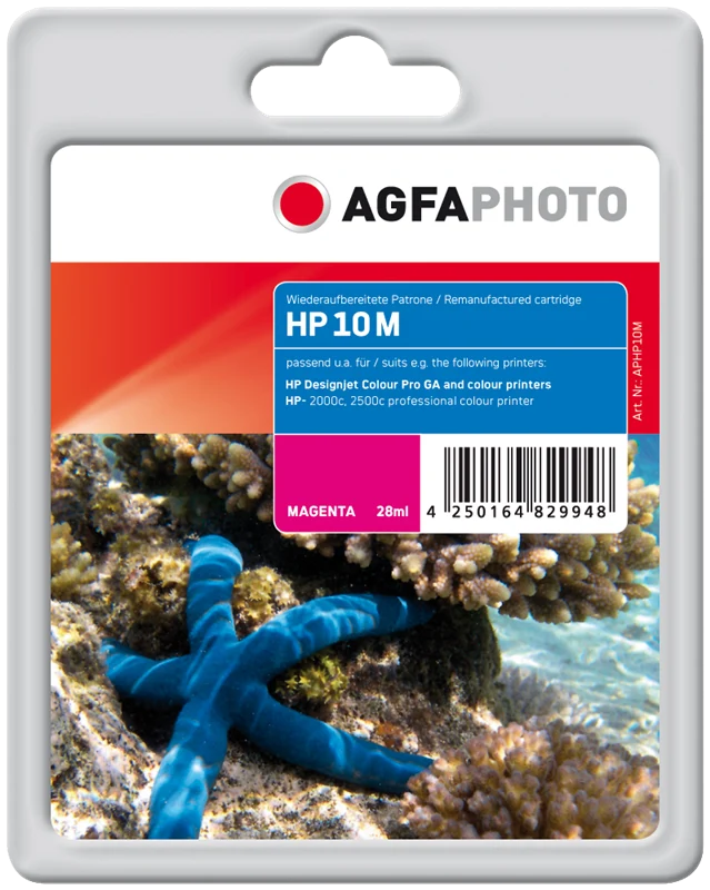Agfa Photo Druckerpatrone kompatibel mit HP 10 Magenta