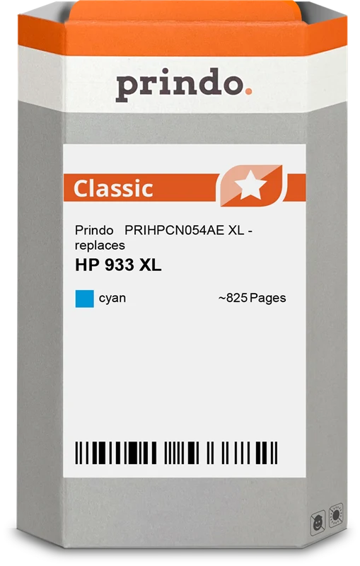 Prindo Classic XL Druckerpatrone kompatibel mit HP 933 XL Cyan