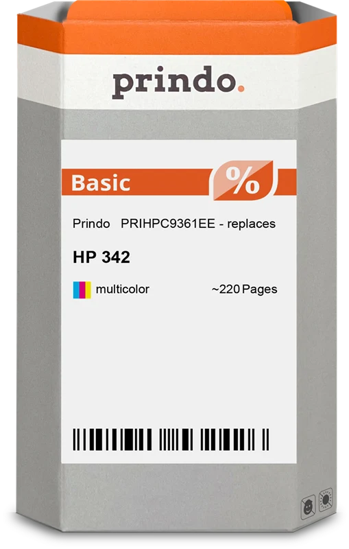 Prindo Basic Druckerpatrone kompatibel mit HP 342 mehrere Farben