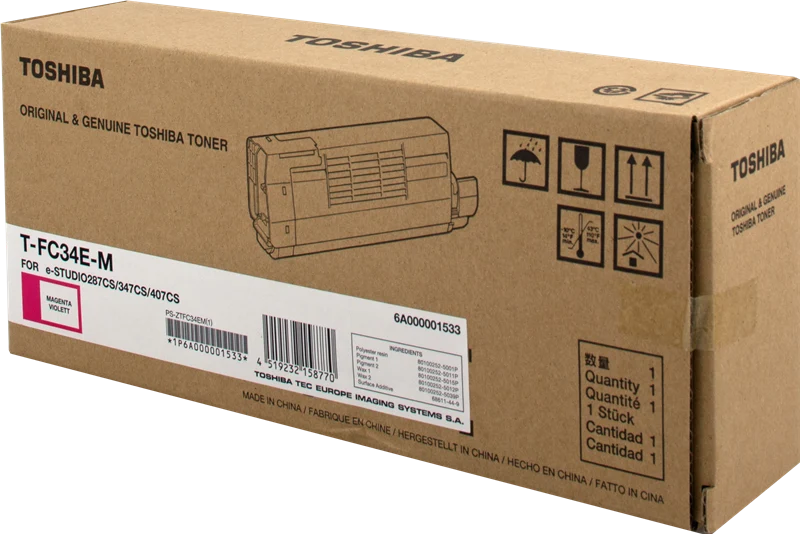 Toshiba T-FC34EM Magenta Toner