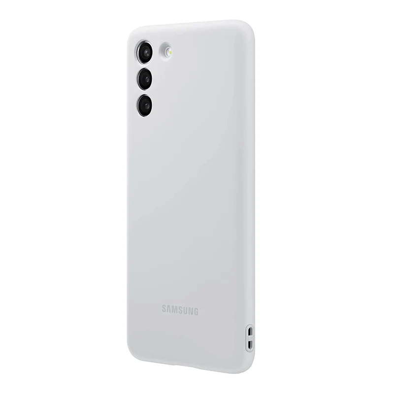 Samsung Silicone Cover Hellgrau passend für Galaxy S21+