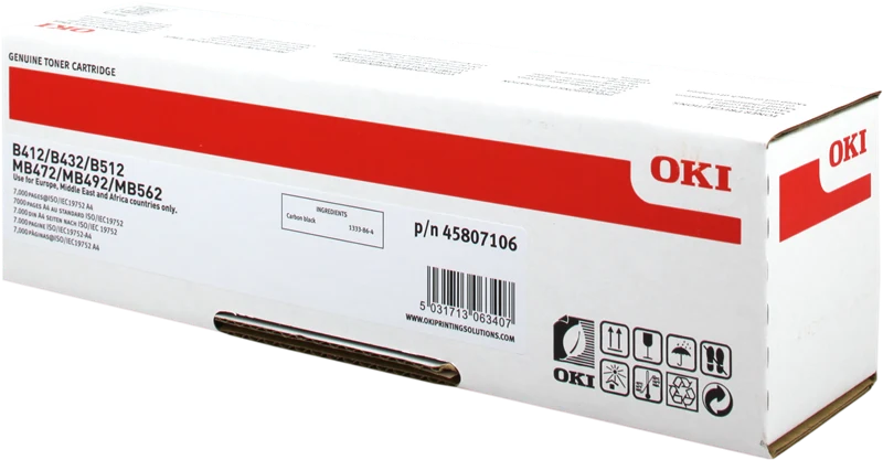 OKI 45807106 Schwarz Toner