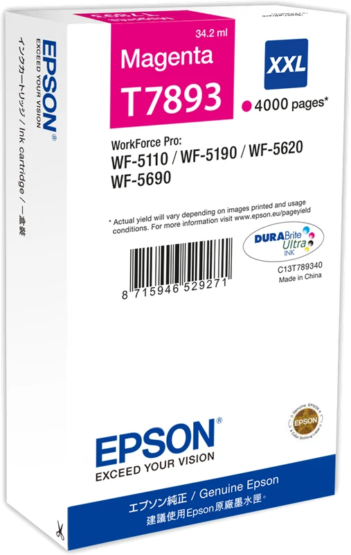 Epson T7893 XXL Magenta Druckerpatrone C13T789340