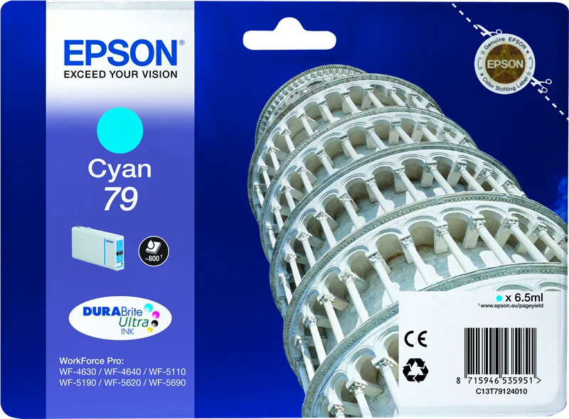Epson 79 Cyan Druckerpatrone C13T79124010