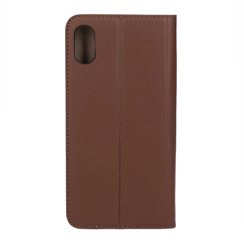 MiKE GALELi Book Case MARC in Braun für Apple iPhone X