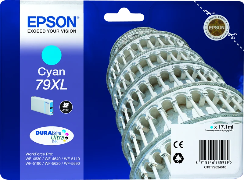 Epson 79 XL Cyan Druckerpatrone C13T79024010