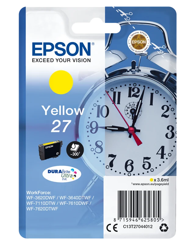 Epson 27 Gelb Druckerpatrone C13T27044012