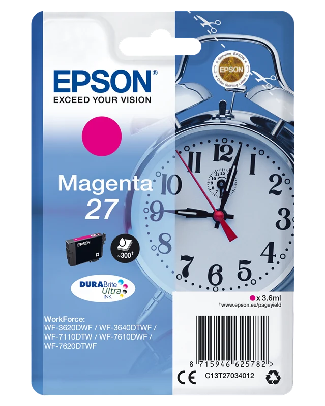 Epson 27 Magenta Druckerpatrone C13T27034012