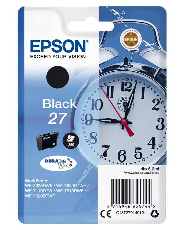 Epson 27 Schwarz Druckerpatrone C13T27014012