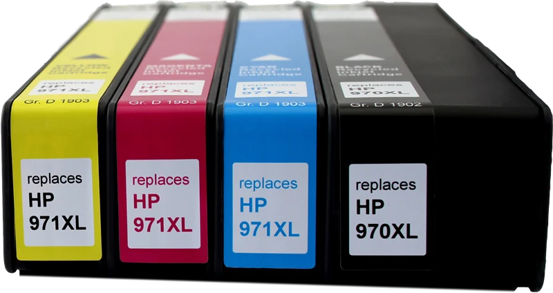 Prindo Basic XL Multipack kompatibel mit HP 970/971XL Schwarz/Cyan/Magenta/Gelb