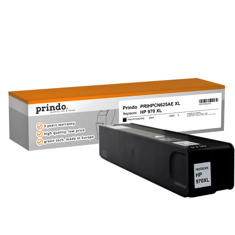 Prindo Classic XL Druckerpatrone kompatibel mit HP 970 XL Schwarz