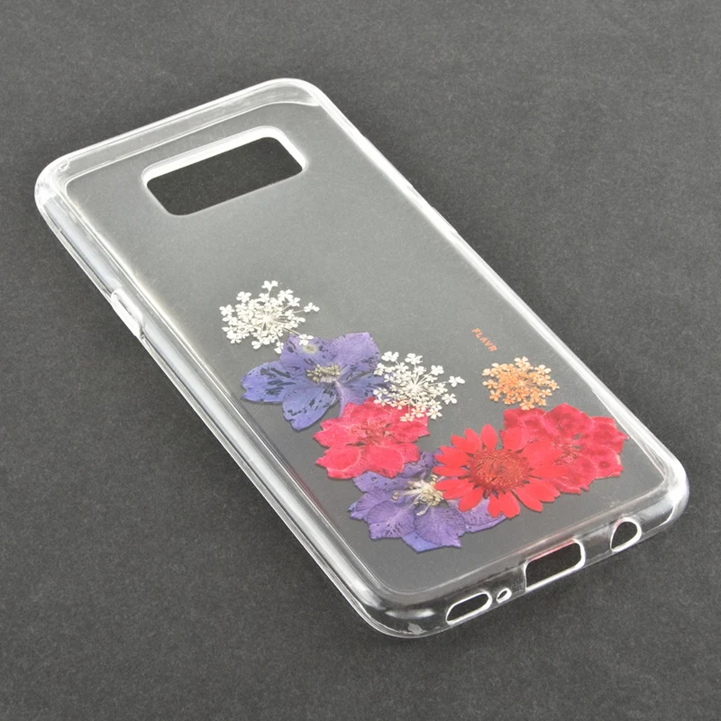 FLAVR Real Flower TPU Schutzhülle für Samsung Galaxy S8 Plus Amelia transparent