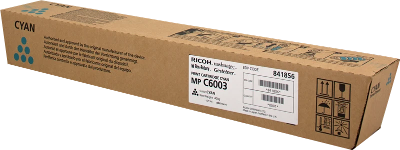 Ricoh MP C6003C Cyan Toner