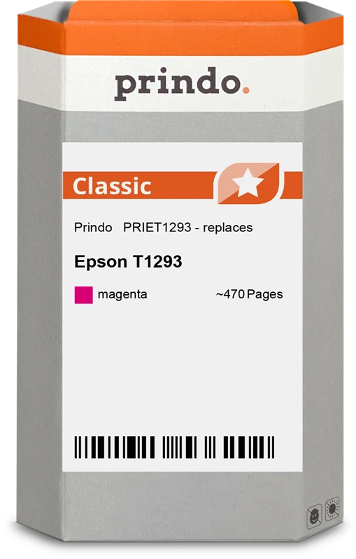 Prindo Classic L Druckerpatrone kompatibel mit Epson T1293 L Magenta
