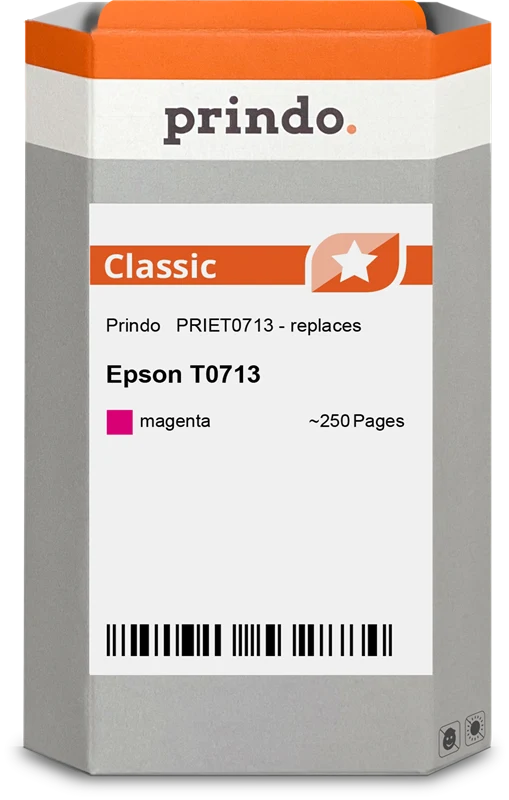 Prindo Classic Druckerpatrone kompatibel mit Epson T0713 Magenta