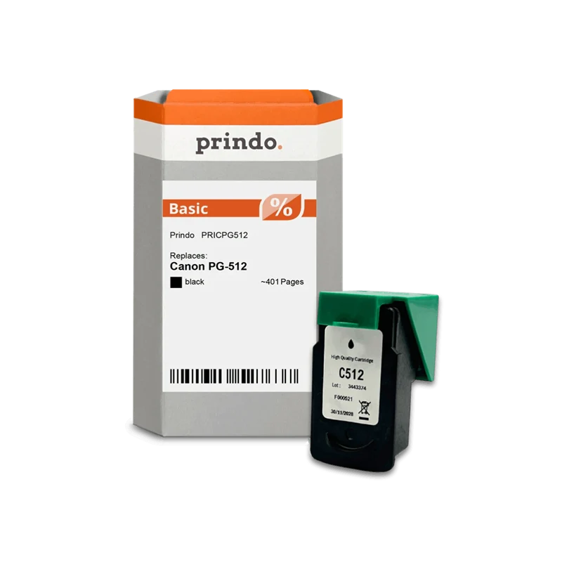 Prindo Basic XL Druckerpatrone kompatibel mit Canon PG-512 Schwarz