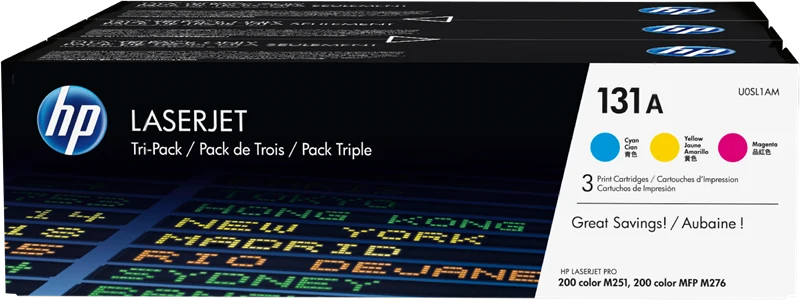 HP 131A Multipack Cyan/Magenta/Gelb