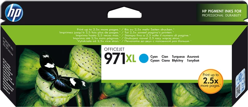 HP 971 XL Cyan Druckerpatrone CN626AE