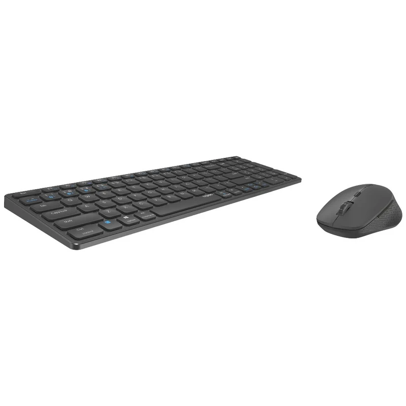 Rapoo 9700M Drahtloses Multimode Blade Combo Compact Set, QWERTY US - Dunkelgrau