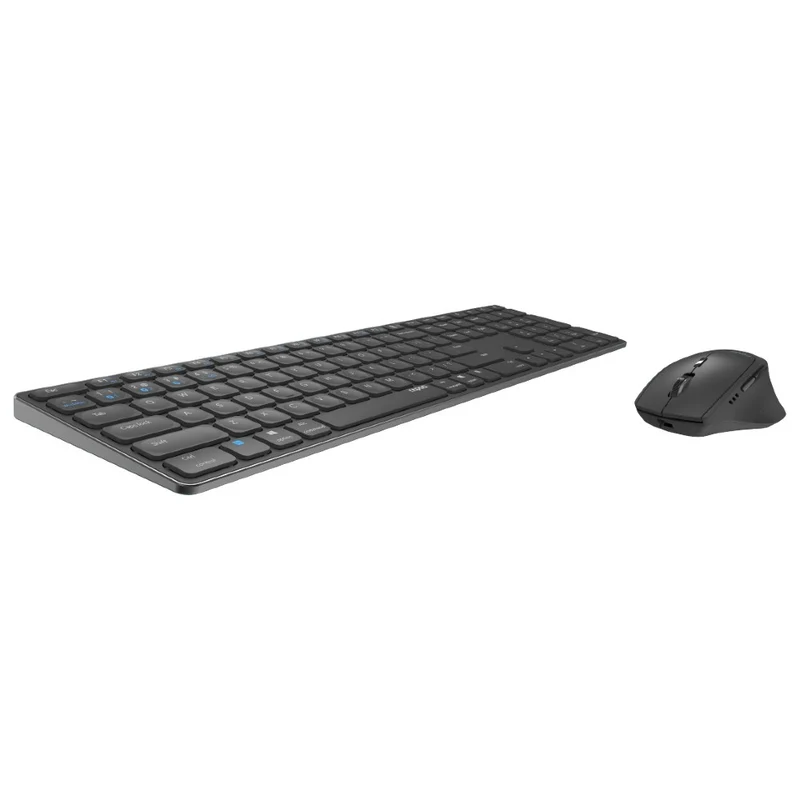 Rapoo 9800M Drahtloses Multimode Blade Combo Full Size Set - Dunkelgrau