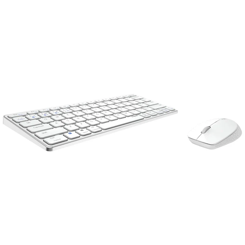 Rapoo 9600M Drahtloses Multimode Blade Combo Set, QWERTY US - Weiß
