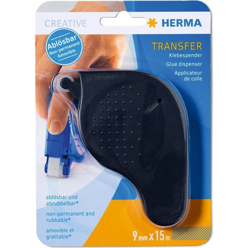 Herma Transfer Klebespender, schwarz, 15m