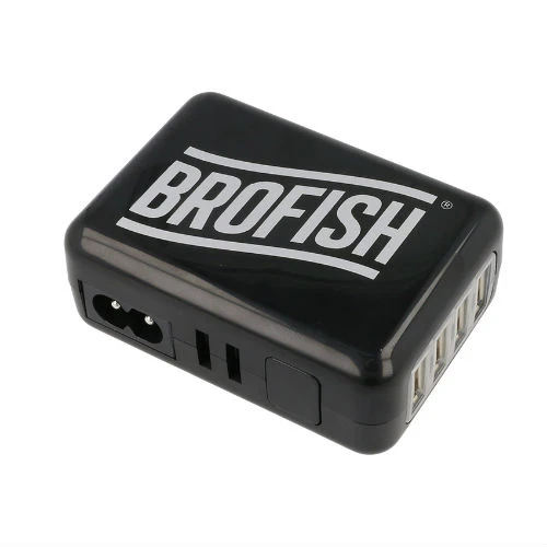 Brofish Usb Wallcharger 4 Port Schwarz
