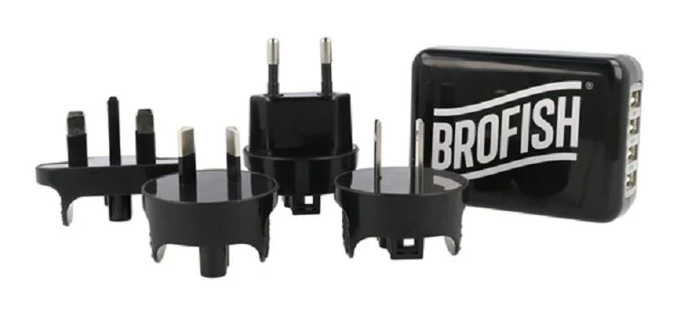 Brofish Usb Wallcharger 4 Port Schwarz