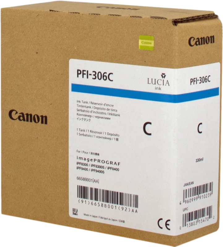Canon PFI-306c Cyan Druckerpatrone 6658B001