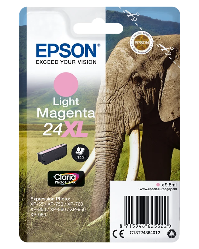 Epson 24 XL Light Magenta Druckerpatrone C13T24364012