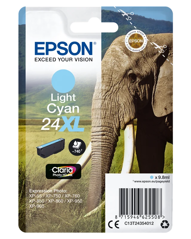 Epson 24 XL Light Cyan Druckerpatrone C13T24354012