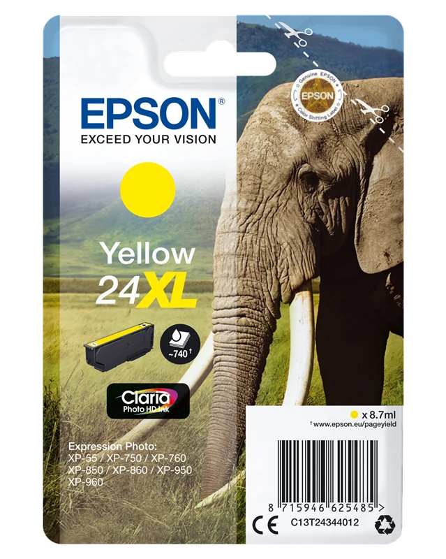 Epson 24 XL Gelb Druckerpatrone C13T24344012