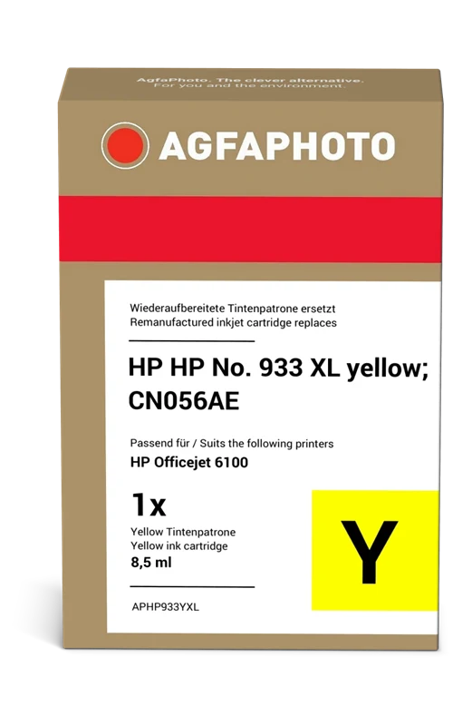 Agfa Photo XL Druckerpatrone kompatibel mit HP 933 XL Gelb