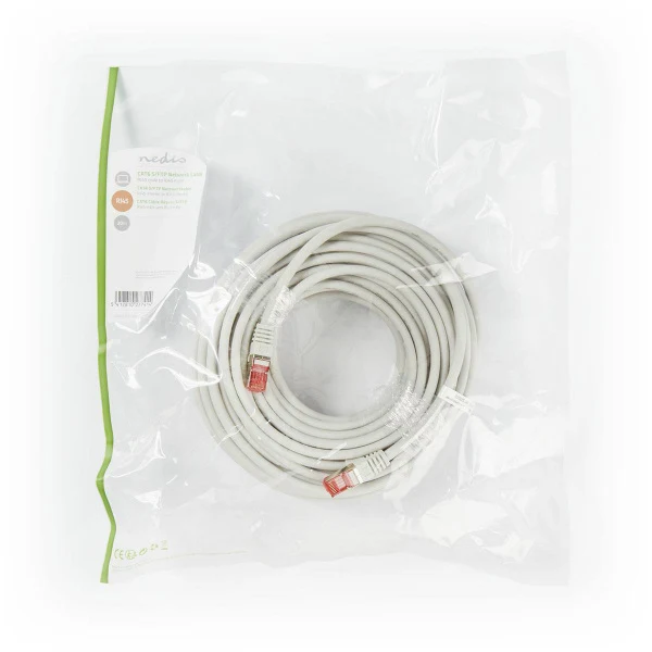 Nedis Cat6 S/FTP Netzwerkkabel RJ45 Stecker - RJ45 Stecker 0,5m grau