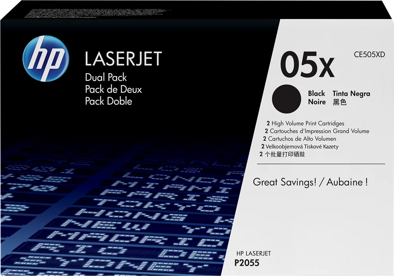 HP 05X Multipack Schwarz