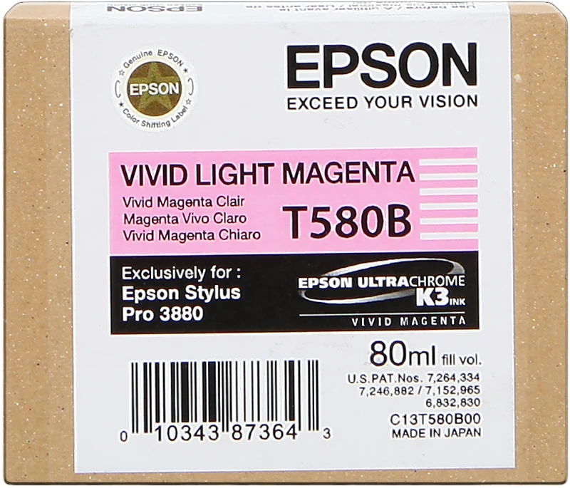 Epson T580B Vivid Light Magenta Druckerpatrone C13T580B00