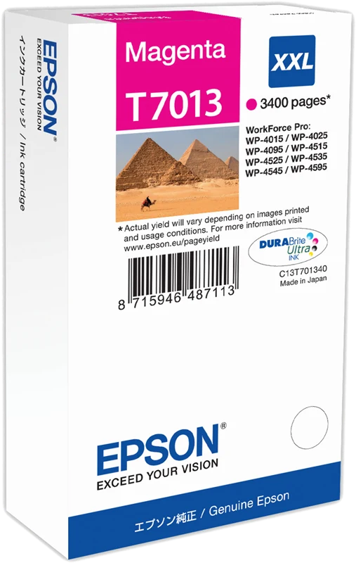 Epson T7013 XXL Magenta Druckerpatrone C13T70134010