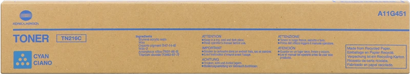 Konica Minolta TN216C Cyan Toner